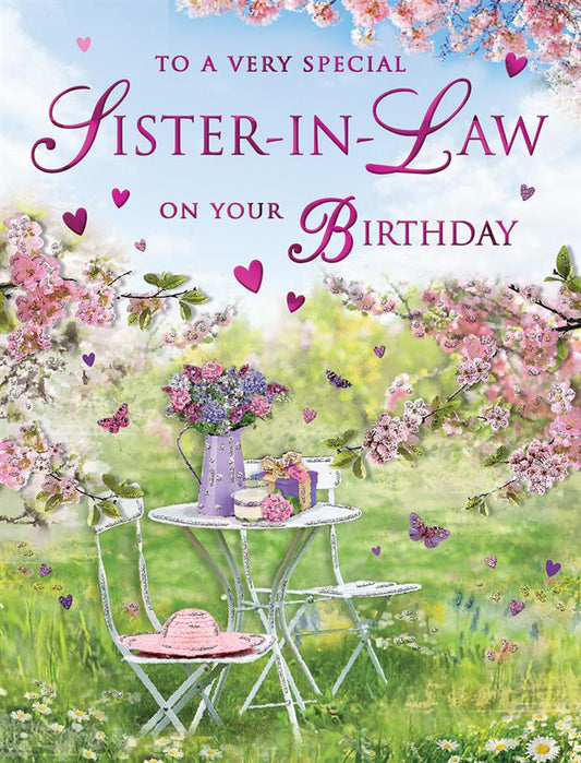 To A Very Special Sister-In-Law On Your Birthday Card