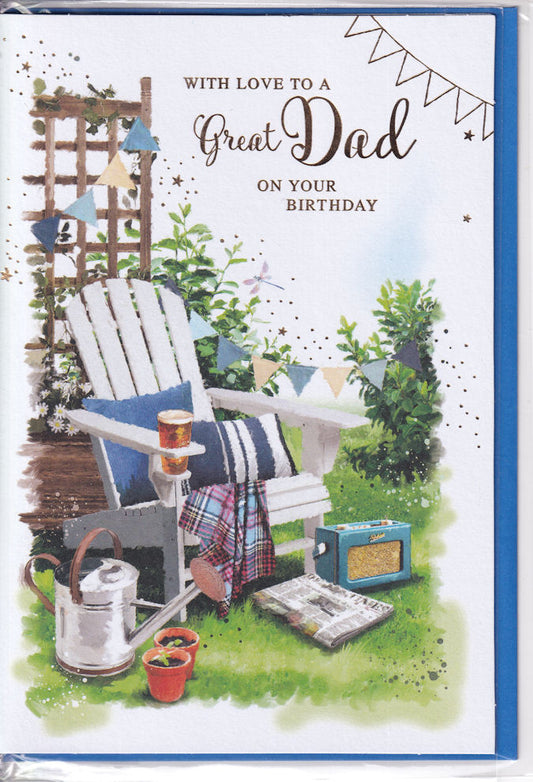 Gardening With Love To A Great Dad On Your Birthday Card - Simon Elvin