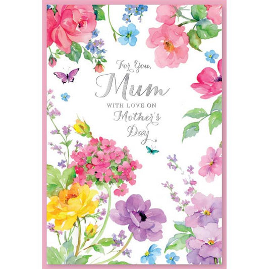 For You Mum With Love On Mother's Day Card