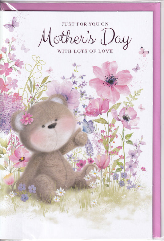 With Lots Of Love Just For You On Mother's Day Card