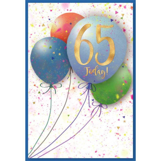 65 Today! Birthday Card - Simon Elvin