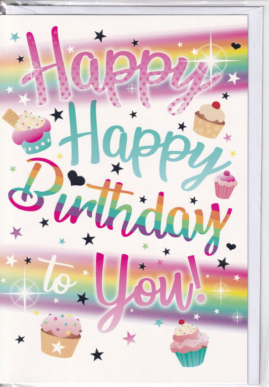 Happy Happy Birthday To You! Card - Simon Elvin