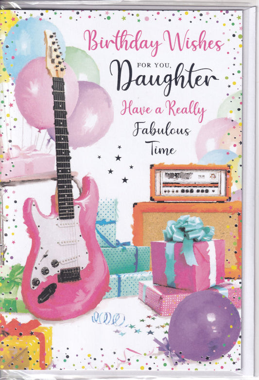 Daughter Have A Really Fabulous Time Birthday Card - Simon Elvin