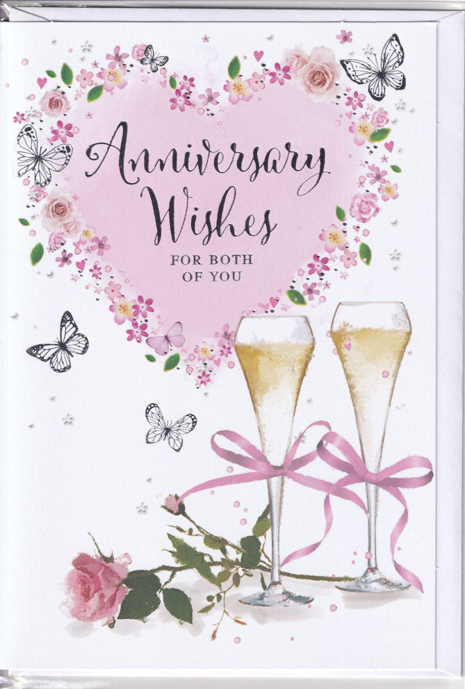 For Both Of You Anniversary Wishes Card - Simon Elvin