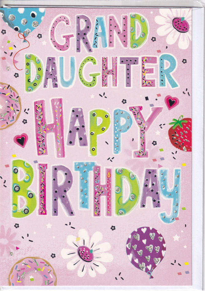 Granddaughter Happy Birthday Card - Simon Elvin