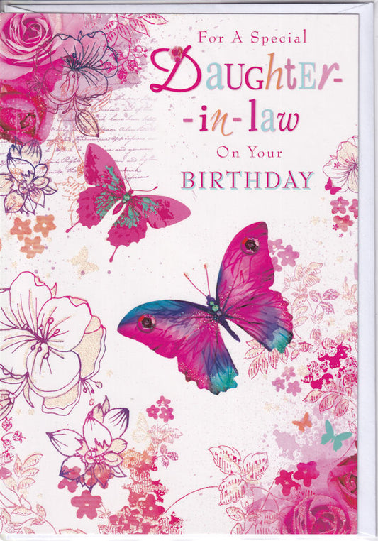 Special Daughter-In-Law On Your Birthday Card - Simon Elvin