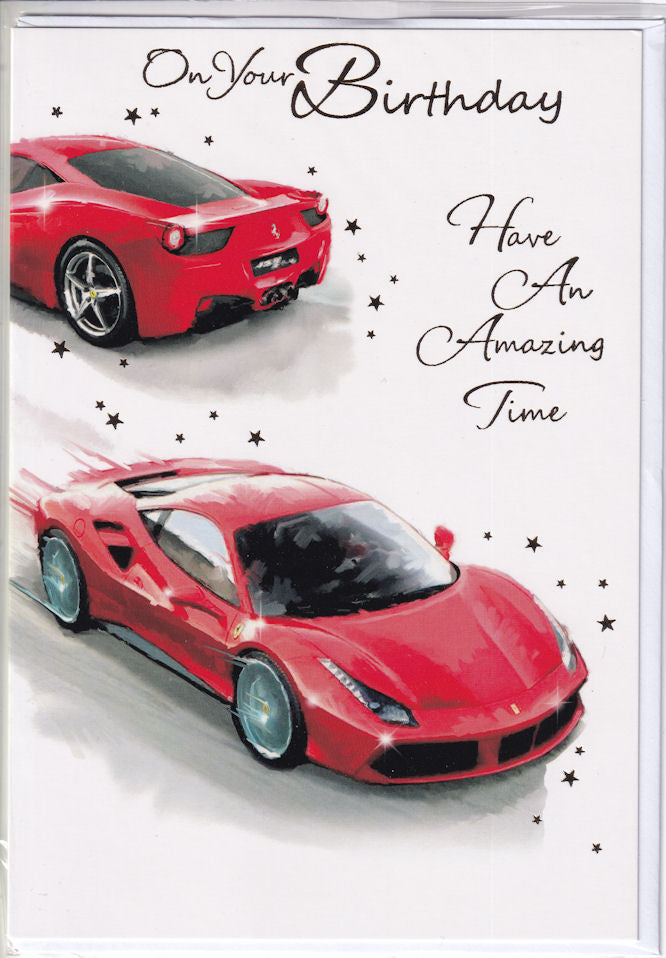 Ferrari Cars On Your Birthday Card - Simon Elvin