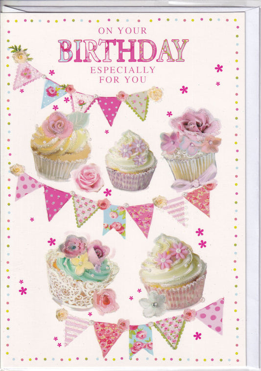 Cupcakes On Your Birthday Card - Simon Elvin