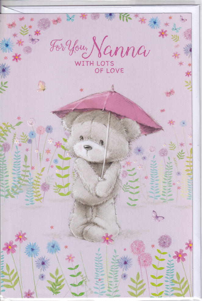 Nanna With Lots Of Love Birthday Card - Simon Elvin