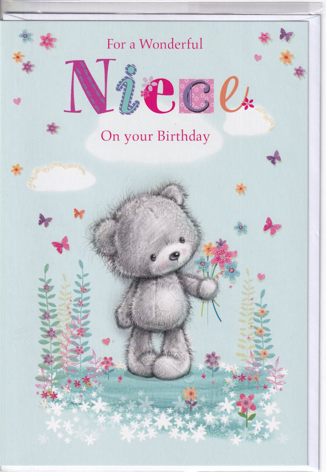 Wonderful Niece On Your Birthday Card - Simon Elvin