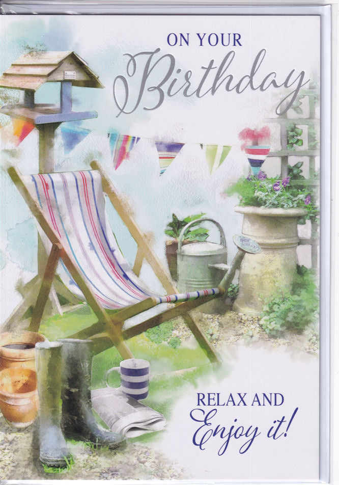 Gardening On Your Birthday Card - Simon Elvin