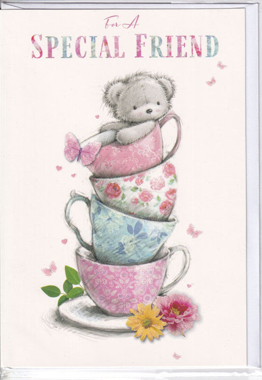 For A Special Friend Happy Birthday Card - Simon Elvin