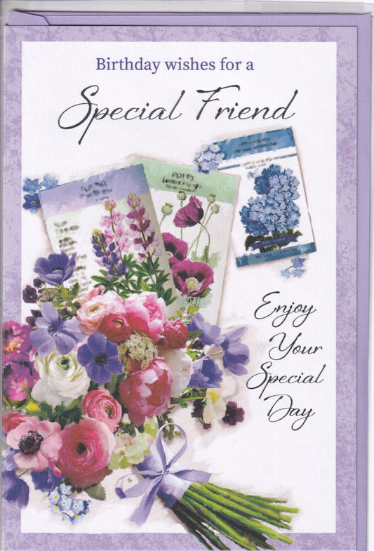 Special Friend Birthday Wishes Card - Simon Elvin