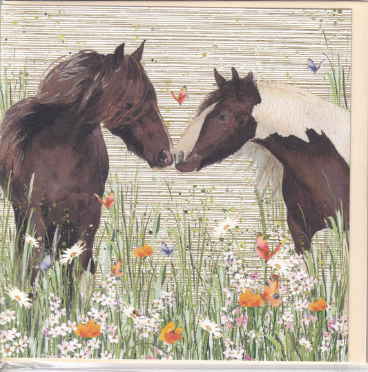 Horses Greeting Card - Nigel Quiney