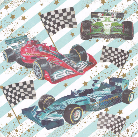 Formula One Happy Birthday Card - Nigel Quiney