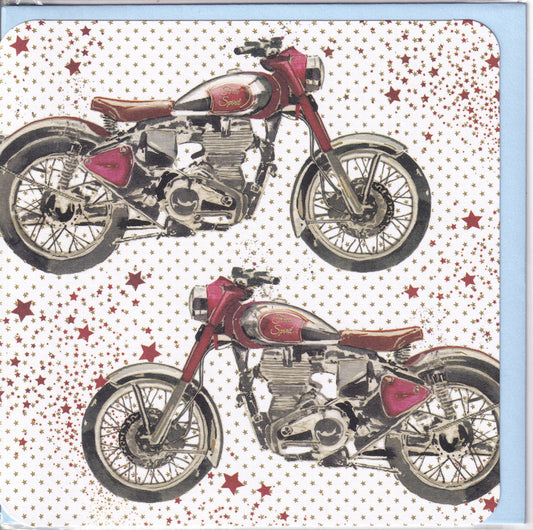 Triumph Classic Motorcycles Greeting Card - Nigel Quiney