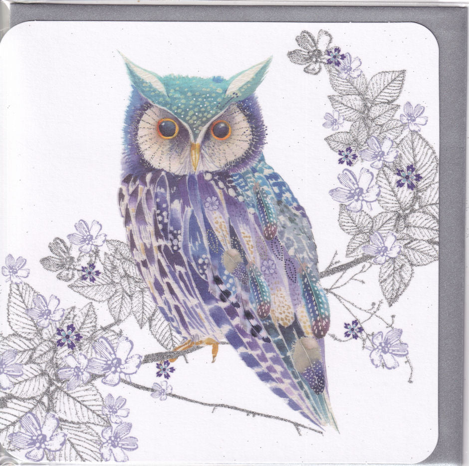 Beautiful Owl Greeting Card - Nigel Quiney