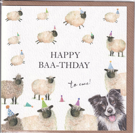 Happy Baa-thday To Ewe! Birthday Card - West Country Designs