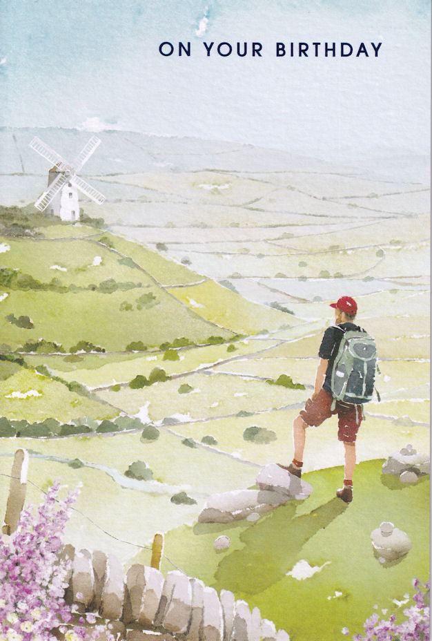 Hiking In The Countryside On Your Birthday Card - Nigel Quiney