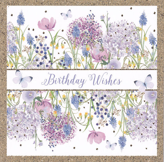 Floral Birthday Wishes Card - Nigel Quiney