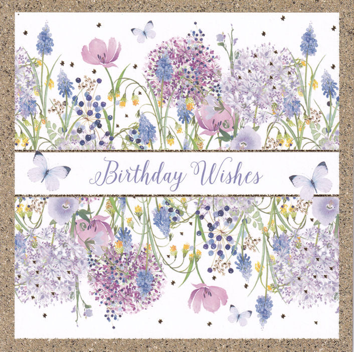 Floral Birthday Wishes Card - Nigel Quiney
