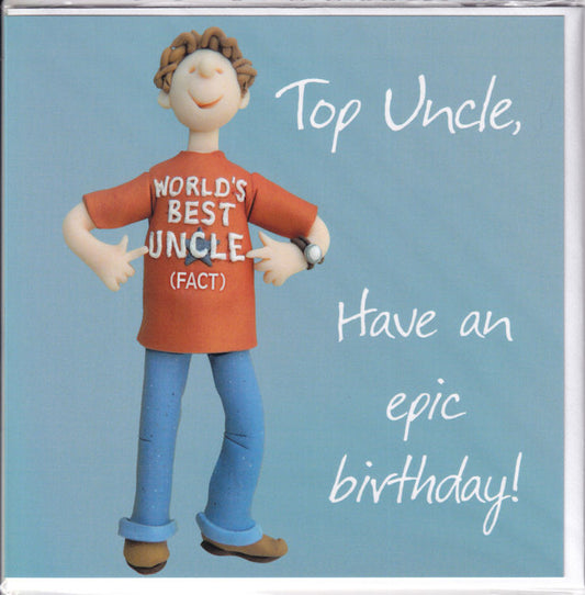 Top Uncle Have An Epic Birthday! Card - Holy Mackerel
