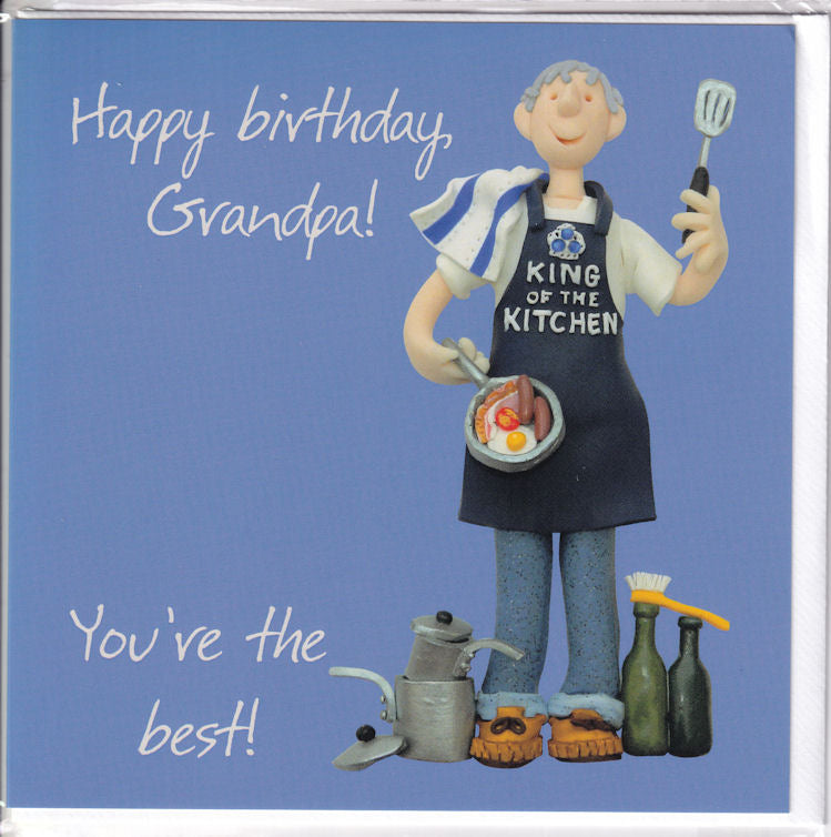 Happy Birthday Grandpa! You're The Best! Birthday Card - Holy Mackerel