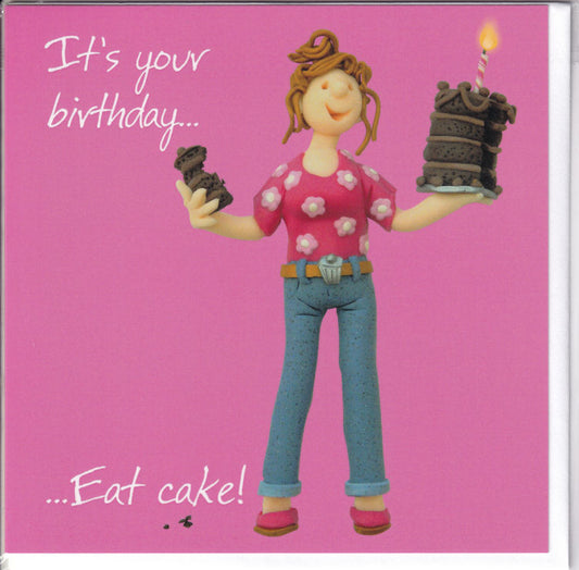 It's Your Birthday...Eat Cake! Birthday Card - Holy Mackerel