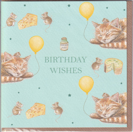 Cats And Mice Birthday Card - West Country Designs