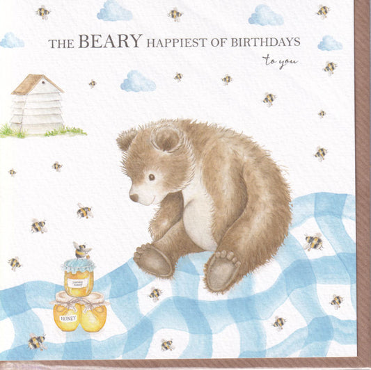 The Beary Happiest Of Birthdays To You Birthday Card - West Country Designs