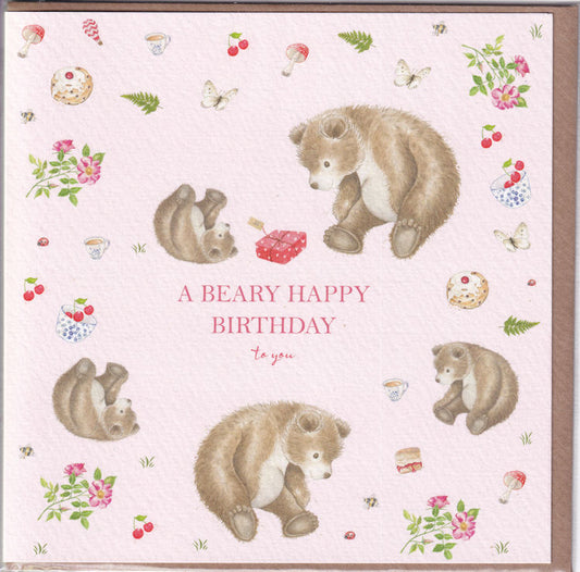 A Beary Happy Birthday To You Card - West Country Designs