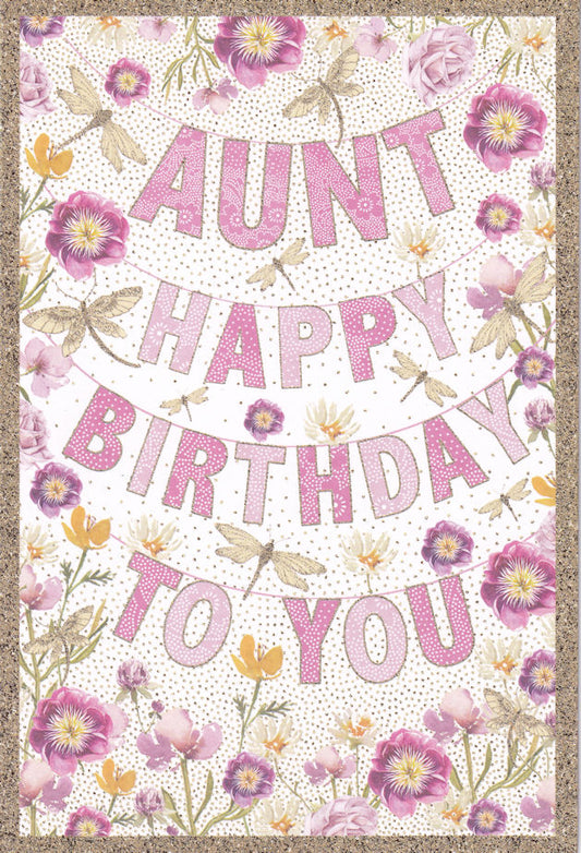 Aunt Happy Birthday To You Card - Nigel Quiney
