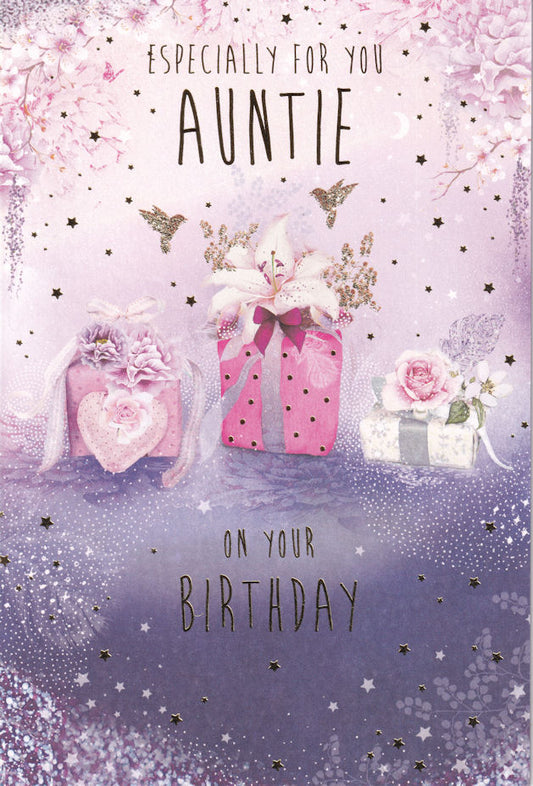 Auntie Especially For You On Your Birthday Card - Nigel Quiney