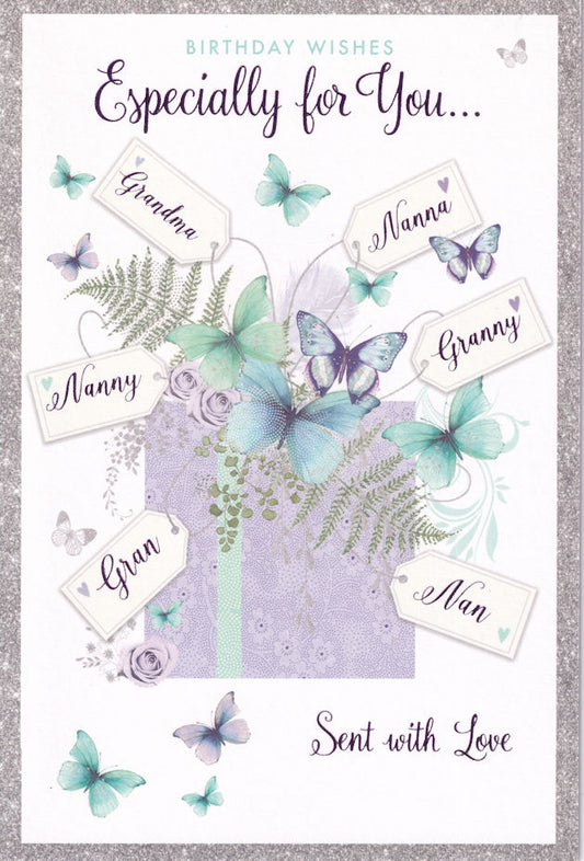Grandma Especially For You Sent With Love Birthday Wishes Card - Nigel Quiney