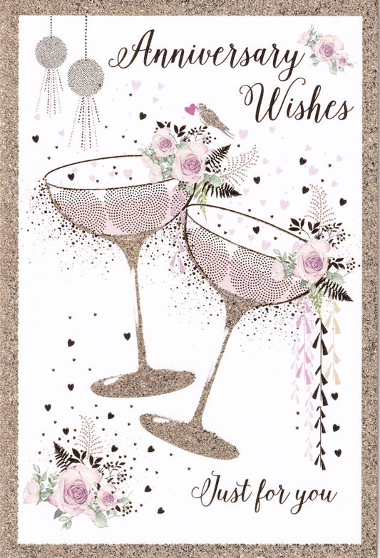 Anniversary Wishes Just For You Card - Nigel Quiney