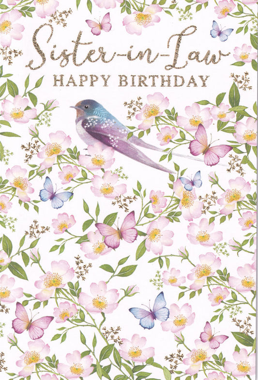 Sister-In-Law Happy Birthday Card - Nigel Quiney
