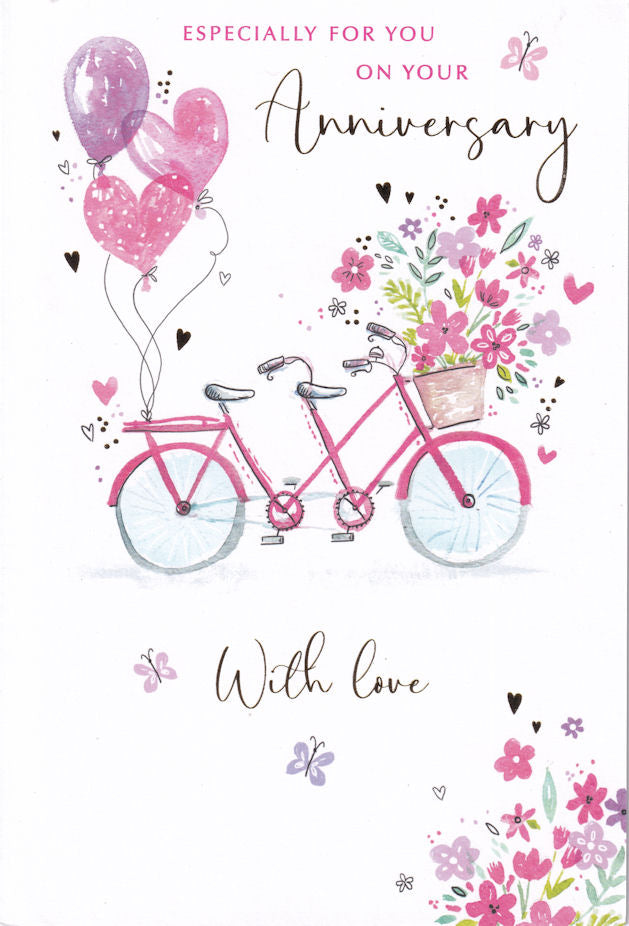 With Love Especially For You On Your Anniversary Card - Nigel Quiney