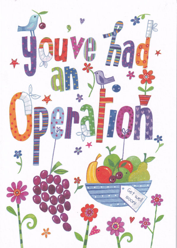 You've Had An Operation Get Well Soon Card - Nigel Quiney