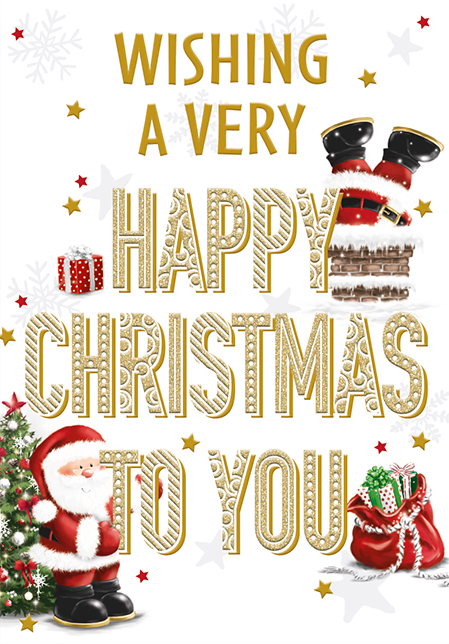 Wishing A Very Happy Christmas To You Christmas Card