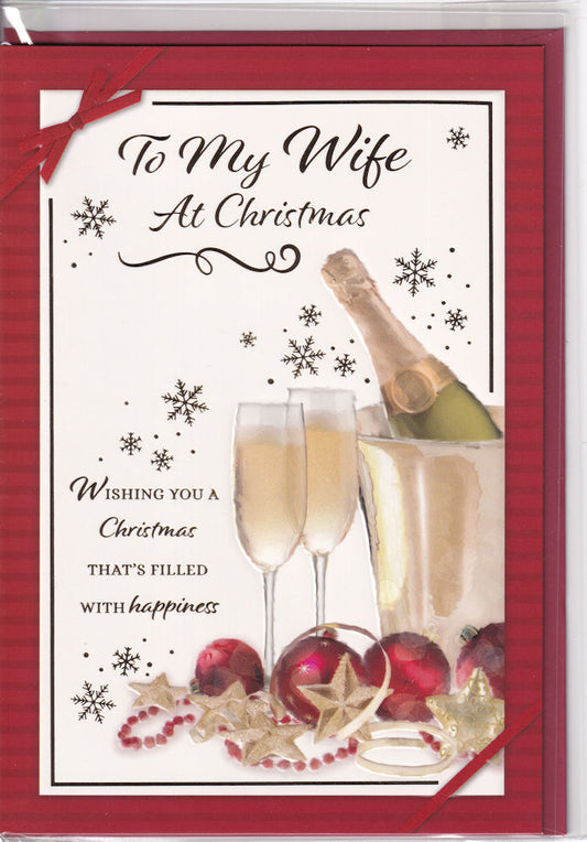 To My Wife At Christmas Card