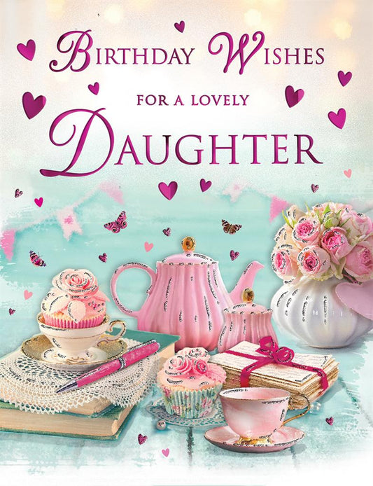 Lovely Daughter Birthday Wishes Card