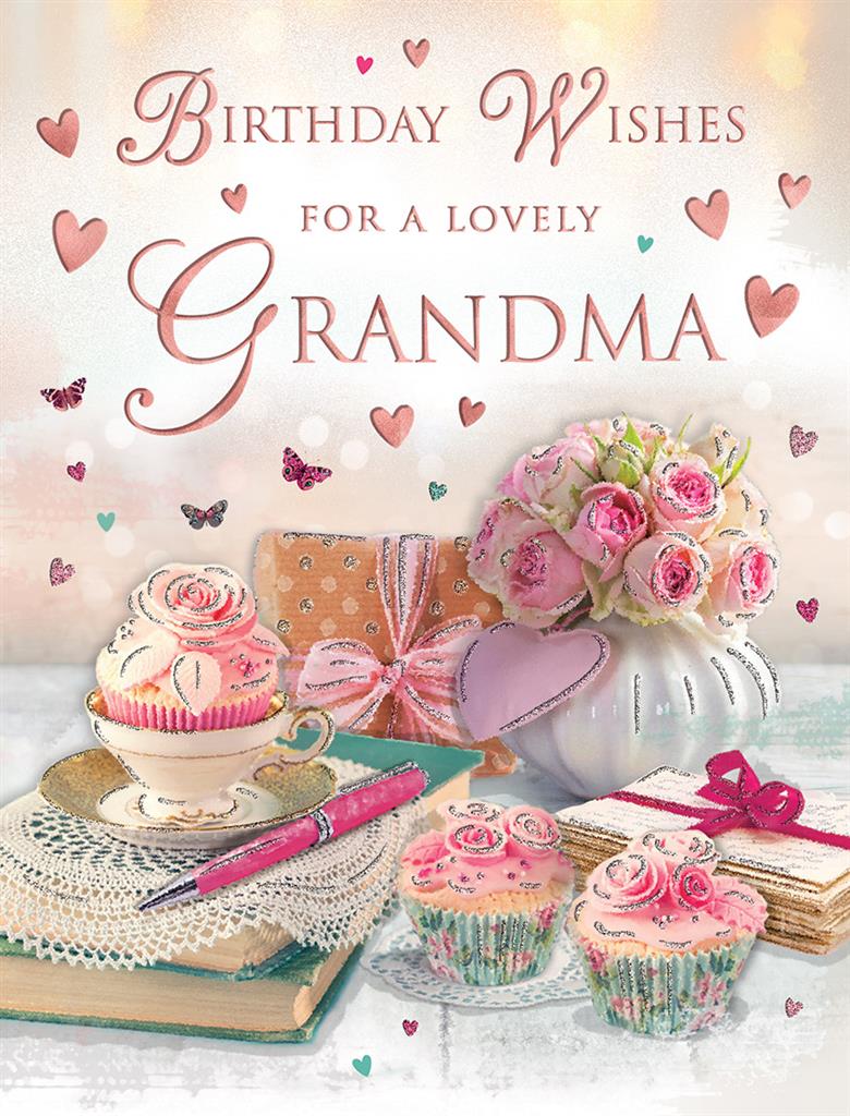 Birthday Wishes For A Lovely Grandma Birthday Card