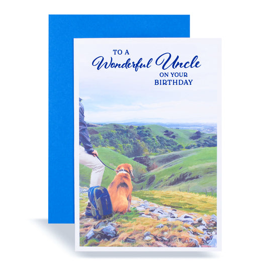 Hiking To A Wonderful Uncle On Your Birthday Card