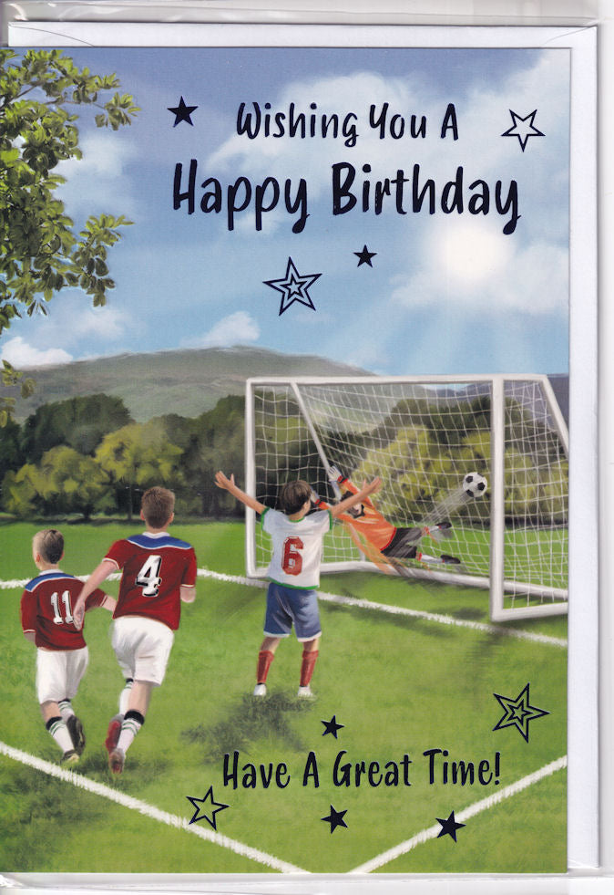 Football Wishing You A Happy Birthday Card