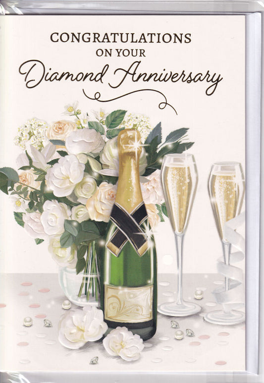 Diamond Anniversary Congratulations Card