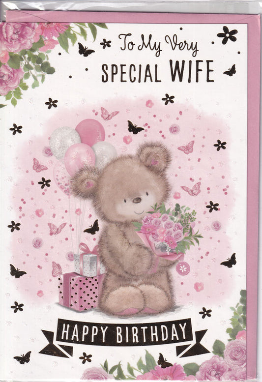 Very Special Wife Happy Birthday Card