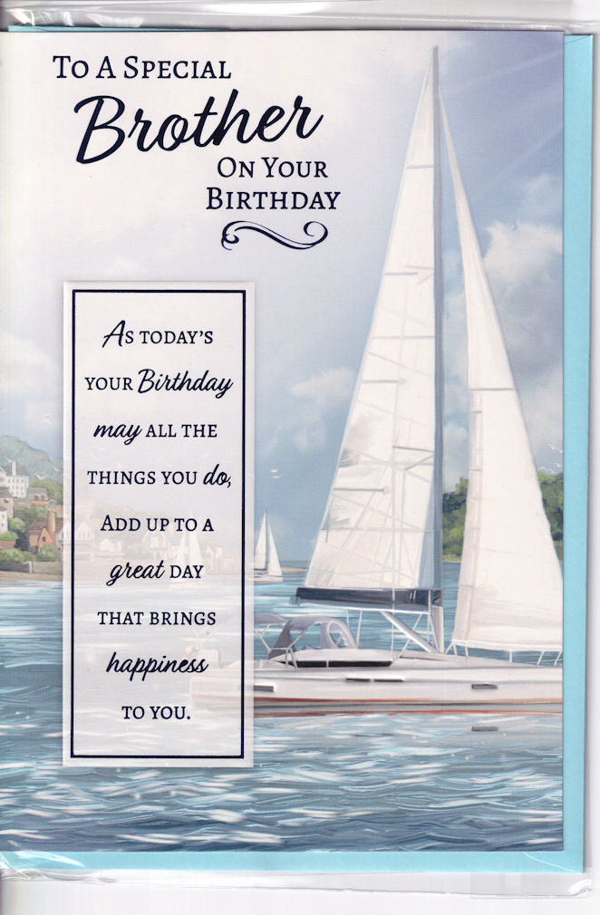 Sailing To A Special Brother On Your Birthday Card