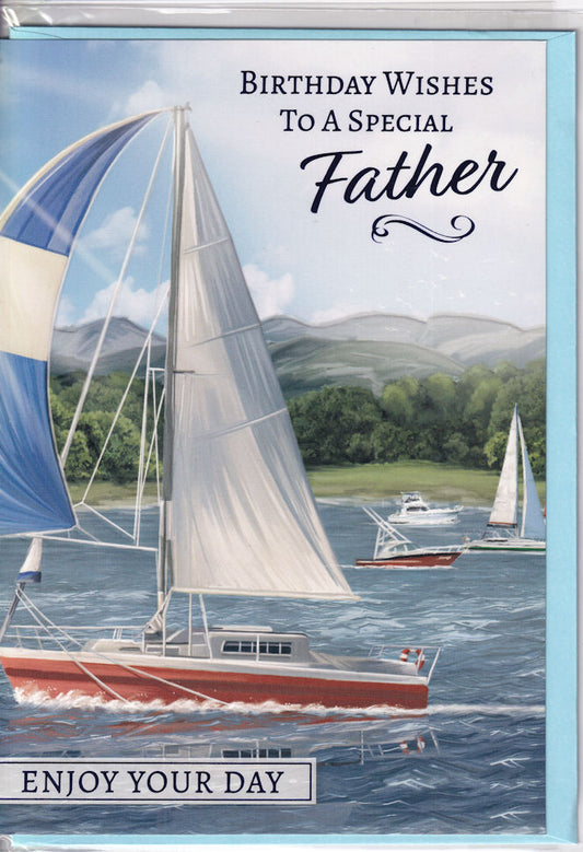 Sailing Father Special Birthday Wishes Birthday Card