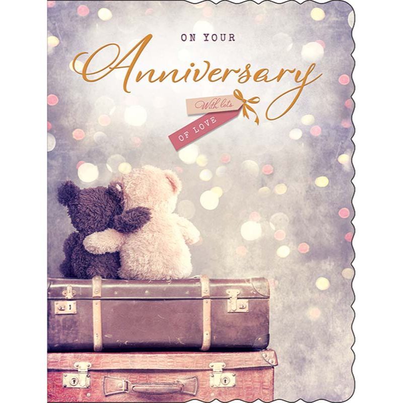 On Your Anniversary With Lots Of Love Card