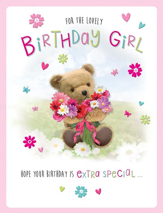 For The Lovely Birthday Girl Card